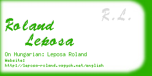 roland leposa business card